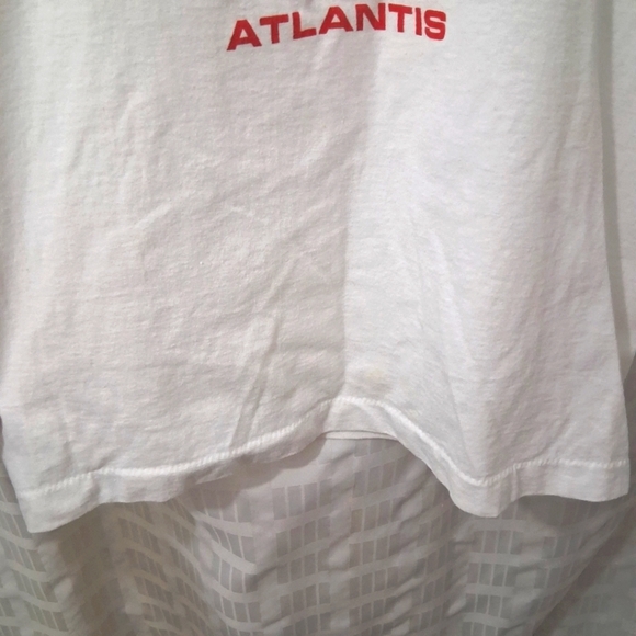 Vintage NASA Atlantis Shuttle T-shirt STS 30 Mission Astronauts Medium White - Picture 7 of 9